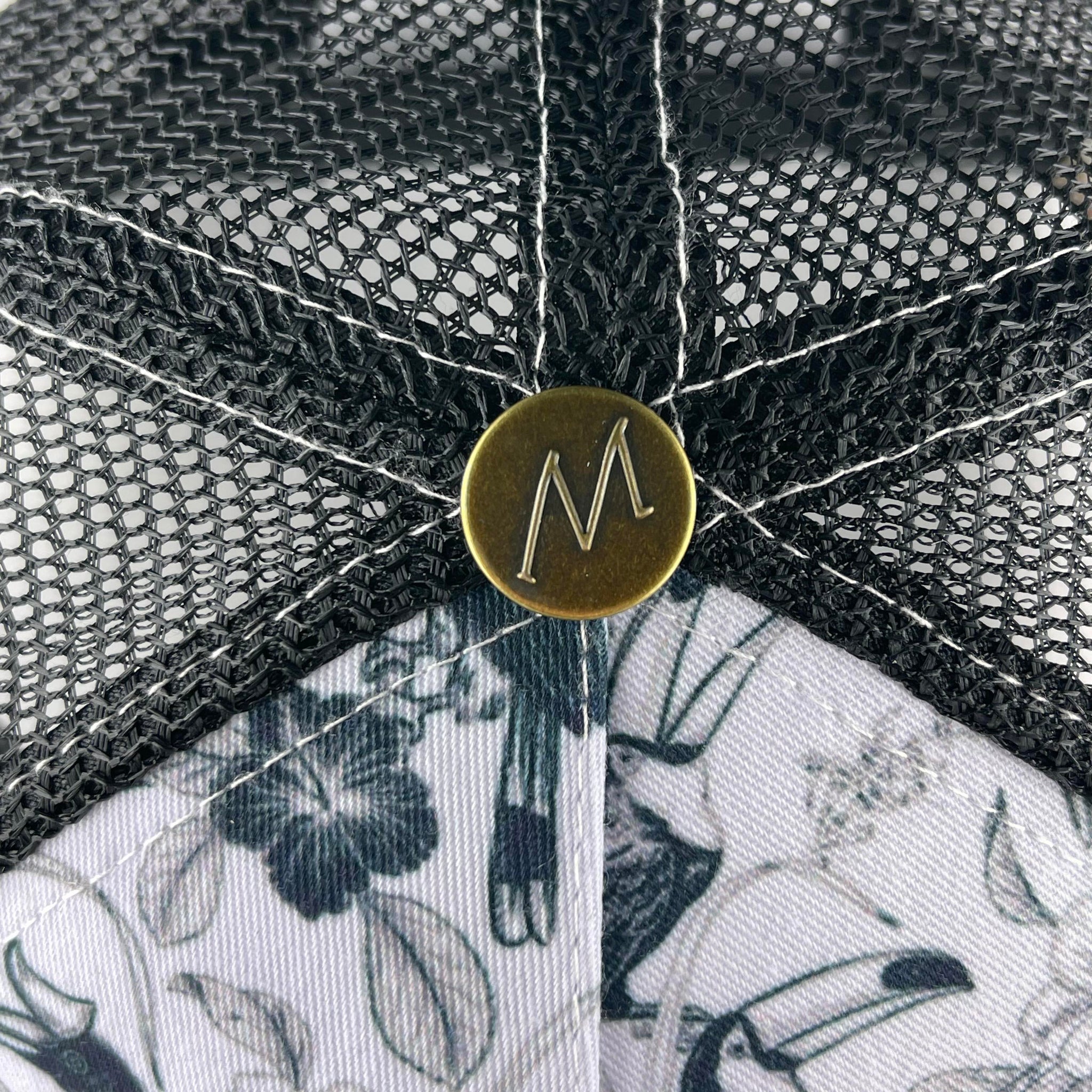 Perroquet Vintage Noire et Blanche