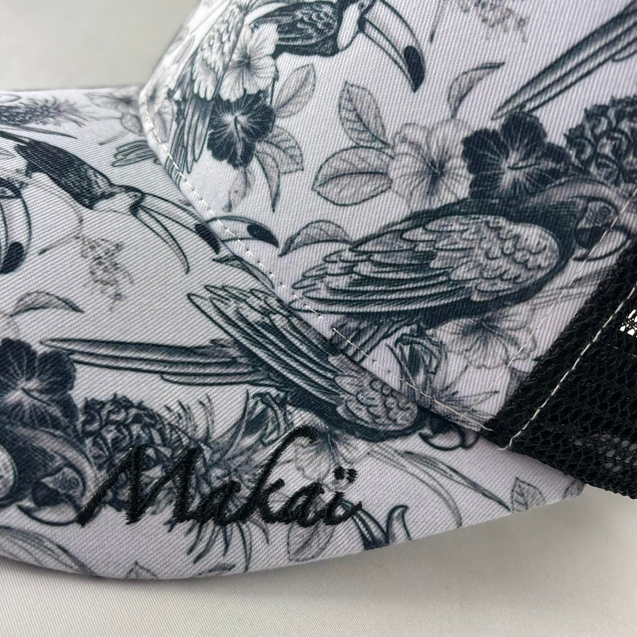 Perroquet Vintage Noire et Blanche