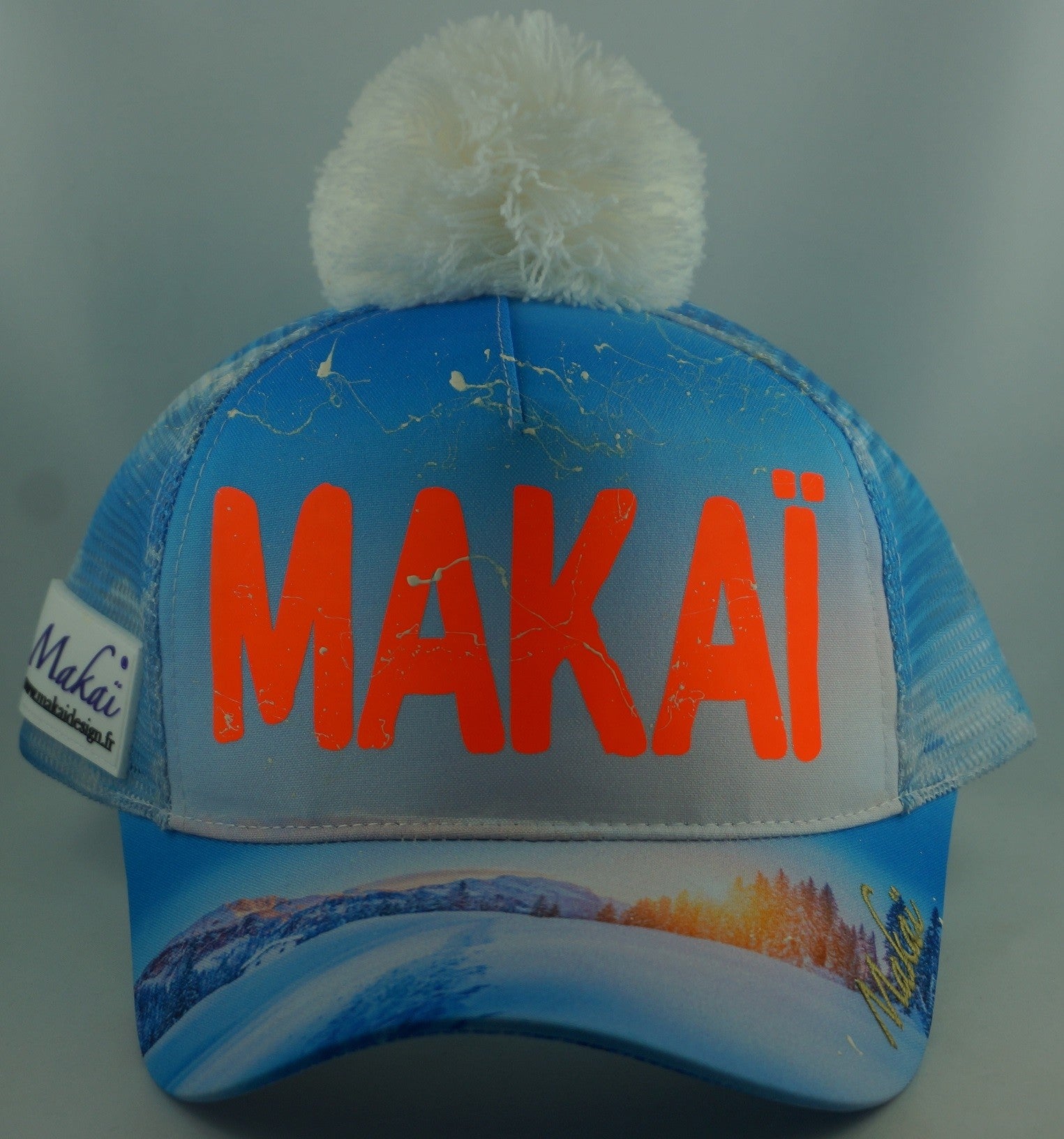 Snow MAKAÏ Orange Fluo Pompon